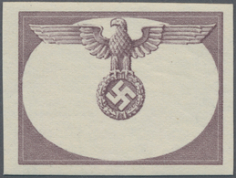 Dt. Besetzung II WK - Generalgouvernement - Dienstmarken: 1940, (1) Zl. Probedruck Als Phasendruck D - Besetzungen 1938-45