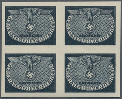 Dt. Besetzung II WK - Generalgouvernement - Dienstmarken: 1940, (6 Gr.) Probedruck Ohne Wertangabe U - Ocupación 1938 – 45