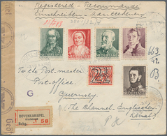 Dt. Besetzung II WK - Guernsey: 1942, Incoming Mail From Bovenkarspel/Netherlands With Colourful Fra - Besetzungen 1938-45