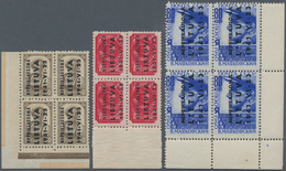 Dt. Besetzung II WK - Litauen: 1941 KAUNAS: Kompletter Satz In Rand-4er-Blocks, 60 K. Mit Bogenrand - Ocupación 1938 – 45