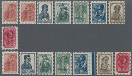 Dt. Besetzung II WK - Litauen - Rossingen (Raseiniai): 1941 Complete Sets Of 7, One With Ovpt. Type - Besetzungen 1938-45