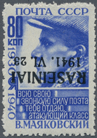 Dt. Besetzung II WK - Litauen - Rossingen (Raseiniai): 1941, 80 Kop. Majakowski Postfrisch Mit Kopfs - Ocupación 1938 – 45