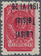 Dt. Besetzung II WK - Litauen - Telschen (Telsiai): 1941, 60 Kop. Wappen Postfrisch Mit Kopfstehende - Occupazione 1938 – 45