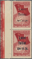 Dt. Besetzung II WK - Litauen - Telschen (Telsiai): 1941, Sondermarke Nordpolflug 80 Kop. Karmin Im - Ocupación 1938 – 45