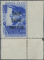 Dt. Besetzung II WK - Litauen - Telschen (Telsiai): Die Postfrische Marke Aus Der Rechten Unteren Bo - Ocupación 1938 – 45