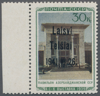 Dt. Besetzung II WK - Litauen - Telschen (Telsiai): 1941, 30 Kop. Landwirtschaftsausstellung Mit Auf - Occupazione 1938 – 45