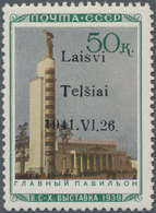 Dt. Besetzung II WK - Litauen - Telschen (Telsiai): Die Marke Hat Einen Aufdruck Der 2. Auflage In T - Occupation 1938-45