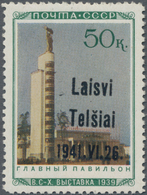Dt. Besetzung II WK - Litauen - Telschen (Telsiai): Die Marke Hat Einen Aufdruck Der 1. Auflage In T - Besetzungen 1938-45
