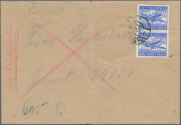 Feldpostmarken: 1942: Zulassungsmarke, Violettultramin, Glatte Gummierung, Ungezähnt, Senkrechtes Pa - Altri & Non Classificati