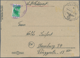 Feldpostmarken: 1945, Kurlandmarke (linke Hälfte) Vorausentwertet Mit Dem Briefstempel "17092" Der F - Sonstige & Ohne Zuordnung