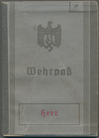 Feldpost 2. Weltkrieg: 1938, Wehrpaß Eines Offiziers (ausgestellt Vom Infanterie Reg. 74) Der Mehrfa - Other & Unclassified
