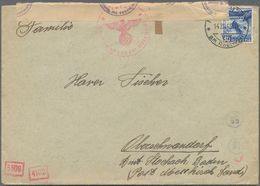 Zensurpost: 1943 (14.12.), Brief Mit 30 Rappen Aus Neuhausen Am Rheinfall/Schweiz Mit OKW-Zensur (rs - Sonstige & Ohne Zuordnung
