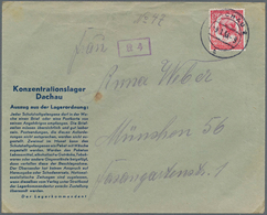 KZ-Post: 1935 (9.1.), Vordruckbrief (grünes Papier Mit Blauem Eindruck Lajournade EI 4) Eines Schutz - Brieven En Documenten