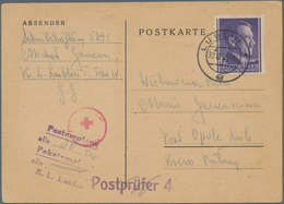 KZ-Post: 1943 (30.12.), 12 Gr. Mit Stempel "LUBLIN 1" Auf Vordruckkarte Eines Polnischen Schutzhäftl - Lettres & Documents