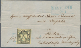 Oldenburg - Marken Und Briefe: 1852, 1/10 Th. Schwarz Auf Gelb, Farbfrisches Und Allseits Vollrandig - Oldenbourg