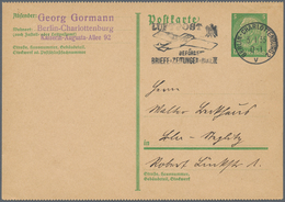 Deutsches Reich - Ganzsachen: 1935, Ortskarte 5 Pfg. Hindenburg Gezähnt Bedarfsgebraucht Von "BERLIN - Sonstige & Ohne Zuordnung