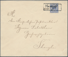 Deutsche Post In China: 1900, Schwarzer Rahmenstempel "HANKAU'' Mit Handschriftl. Datum "6.IV.1900.' - Deutsche Post In China