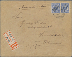 Deutsche Post In Marokko: 1900 (4.1.), Paar 25 Centimes Auf 20 Pfg Mit Stempel "MAZAGAN (MAROCCO) DE - Marruecos (oficinas)