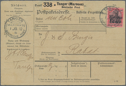 Deutsche Post In Marokko: 1912 (1.10.), Einzelfrankatur 1 Peseta Auf 80 Pfg Mit Stempel ''TANGER (MA - Deutsche Post In Marokko