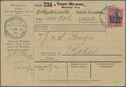 Deutsche Post In Marokko: 1912 (1.10.), Einzelfrankatur 1 Peseta Auf 80 Pfg Mit Stempel ''TANGER (MA - Morocco (offices)