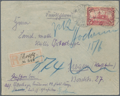 Deutsch-Ostafrika: 1915 (21.1.), Einzelfrankatur 1 Rupie Mit Stempel "TAVETA DEUTSCHE FELDPOST" (zwe - Duits-Oost-Afrika