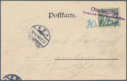 Deutsch-Südwestafrika: 1904, Zweizeiliger Violetter Gummistempel "0kahandja/Deutsch-Südwestafrika. " - Duits-Zuidwest-Afrika