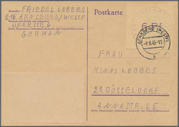 Deutsche Lokalausgaben Ab 1945: ARNSBERG: 1945, Gebührenzettel 6 Pf "ohne Punkt" Als Portogerechte E - Autres & Non Classés