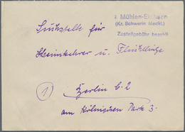 Alliierte Besetzung - Notstempel: Sowjetische Zone: "Mühlen-Eichsen 3 (Kr. Schwerin Meckl.), Not-L2 - Autres & Non Classés