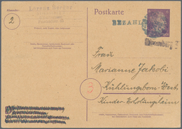 Alliierte Besetzung - Notausgaben: Sowjetische Zone: 1945, Strausberg 2, (6 Pfg.) Auf 6 Pfg. Violett - Other & Unclassified