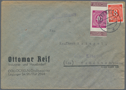 Alliierte Besetzung - Gemeinschaftsausgaben: 1947, 40 Pfg. Ziffer Geschnitten, Blockmarke Zusammen M - Other & Unclassified