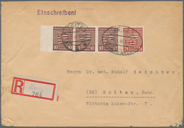 Sowjetische Zone - Provinz Sachsen: 1946, Wappen 10 Pfg. Braun Geschnitten, Waagerechtes Paar Und Ei - Otros & Sin Clasificación