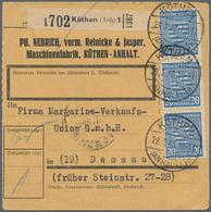 Sowjetische Zone - Provinz Sachsen: 1946, Ziffern 20 Pfg. Blau, Fallendes Wasserzeichen, Senkrechter - Sonstige & Ohne Zuordnung