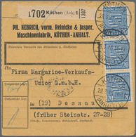 Sowjetische Zone - Provinz Sachsen: 1946, Ziffern 20 Pfg. Blau, Fallendes Wasserzeichen, Senkrechter - Other & Unclassified