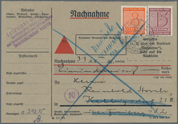 Sowjetische Zone - West-Sachsen: 1945, 8 Pfg. Rotorange Und 15 Pfg. Braunkarmin, Portogerechte 23 Pf - Sonstige & Ohne Zuordnung