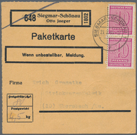 Sowjetische Zone - West-Sachsen: 1946, Ziffern 40 Pfg. Lila, Steigendes Wasserzeichen, Senkechtes Pa - Otros & Sin Clasificación