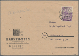 Sowjetische Zone - West-Sachsen: 1946, 6 Pfg. Leipziger Messe Geschnitten Als Portogerechte Einzelfr - Autres & Non Classés