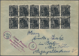 Sowjetische Zone - Bezirkshandstempel - IV - Bez. 20 (Halle): 1948, 2 Pfg. Arbeiter Mit Aufdruck "20 - Autres & Non Classés