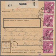 Sowjetische Zone - Bezirkshandstempel - IV - Bez. 20 (Halle): 1948, 40 Pfg. Arbeiter Mit Aufdruck "2 - Other & Unclassified