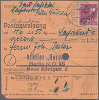 Sowjetische Zone - Bezirkshandstempel - V - Bez. 27 (Leipzig): 1948, 40 Pfg. Arbeiter Mit Aufdruck " - Otros & Sin Clasificación