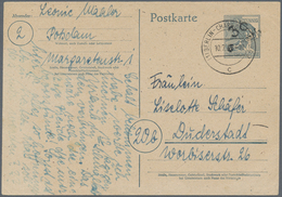 Berlin - Vorläufer: 1948, SBZ-Ganzsachenkarte 12 Pfg. Handstempelaufdruck "36 Caputh" Bedarfsgebrauc - Briefe U. Dokumente