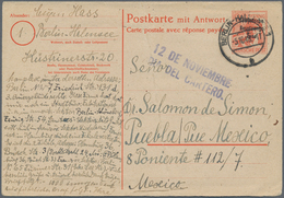Berlin - Vorläufer: 1948, SBZ-Frage/Antwortkarte 30 Pfg. Maschinenaufdruck Zusammenhängend, Bedarfsg - Storia Postale