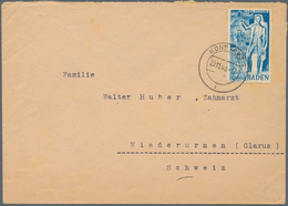 Französische Zone - Baden: 1949, 30 Pfg. Schurz Als Portogerechte Einzelfrankatur Auf Brief (minime, - Sonstige & Ohne Zuordnung