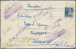 Französische Zone - Rheinland Pfalz: 1947, 75 Pfg. Blau Als Portogerechte Einzelfrankatur Auf Brief - Sonstige & Ohne Zuordnung