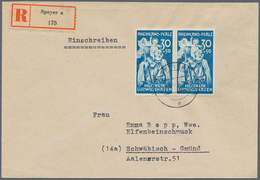 Französische Zone - Rheinland Pfalz: 1948, 30 Pfg. Hilfswerk Ludwigshafen Im Waagerechten Paar Als P - Sonstige & Ohne Zuordnung