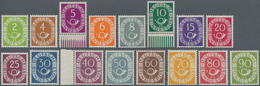 Bundesrepublik Deutschland: 1951, Posthorn, Kompletter Satz, Postfrisch, 25 Pfg., 50 Pfg. Und 80 Pfg - Covers & Documents