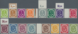Bundesrepublik Deutschland: 1951, Posthorn, Kompletter Satz, Postfrisch, 4 Pfg., 8 Pfg., 15 Pfg. Und - Briefe U. Dokumente