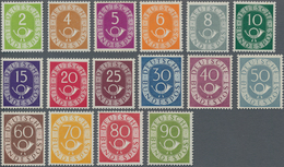 Bundesrepublik Deutschland: 1951, Posthorn, Kompletter Satz, Postfrisch, Signiert Sowie Fotoattest S - Covers & Documents