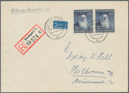 Bundesrepublik Deutschland: 1953, 30 Pfg. Wohlfahrt 1952 Im Waagerechten Paar Als Portogerechte Mehr - Briefe U. Dokumente