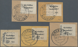 Deutsche Lokalausgaben Ab 1945: LOKALAUSGABEN NACH 1945 - MINDELHEIM, Gebiet überkomplett Mit Papier - Otros & Sin Clasificación