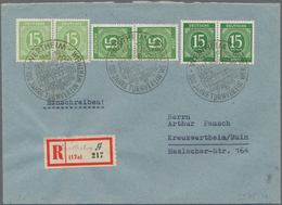 Alliierte Besetzung - Gemeinschaftsausgaben: 1947, 15 Pfg. Ziffer In Fehlfarbe Hellgelbgrün Im Waage - Autres & Non Classés